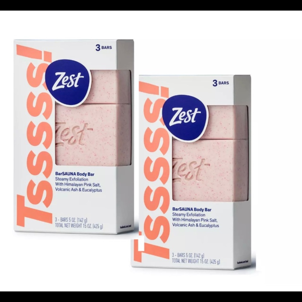 Zest BarSAUNA Body Bar Exfoliation Himalayan Pink